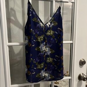 Urban Outfitters Reformed Floral Camisole - Navy and Olive